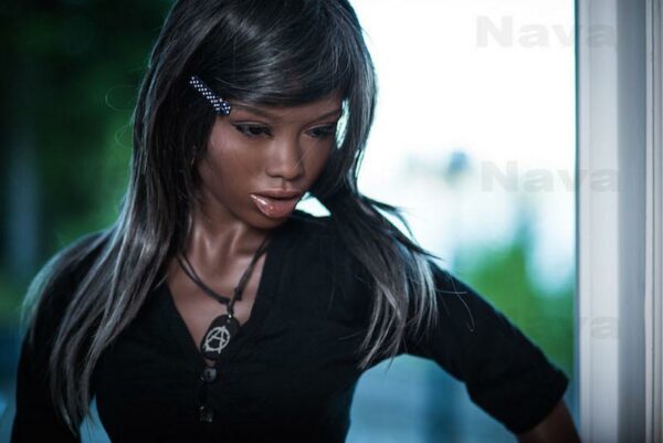 Kiara - Bony Black Skin Lifelike Real Doll with Metal Skeleton-VSDoll Realistic Sex Doll